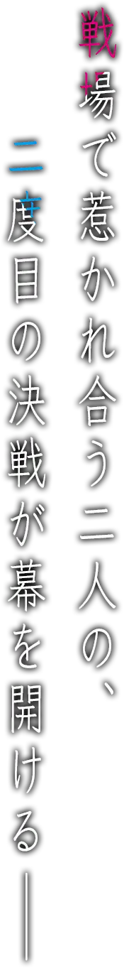 戦場で惹かれ合う二人の、二度目の決戦が幕を開ける―